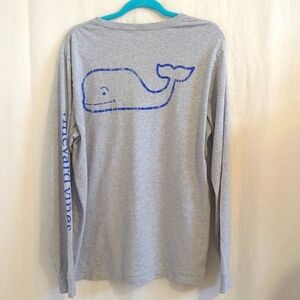 Vineyard Vines Long Sleeve Tee Shirt Large Gray